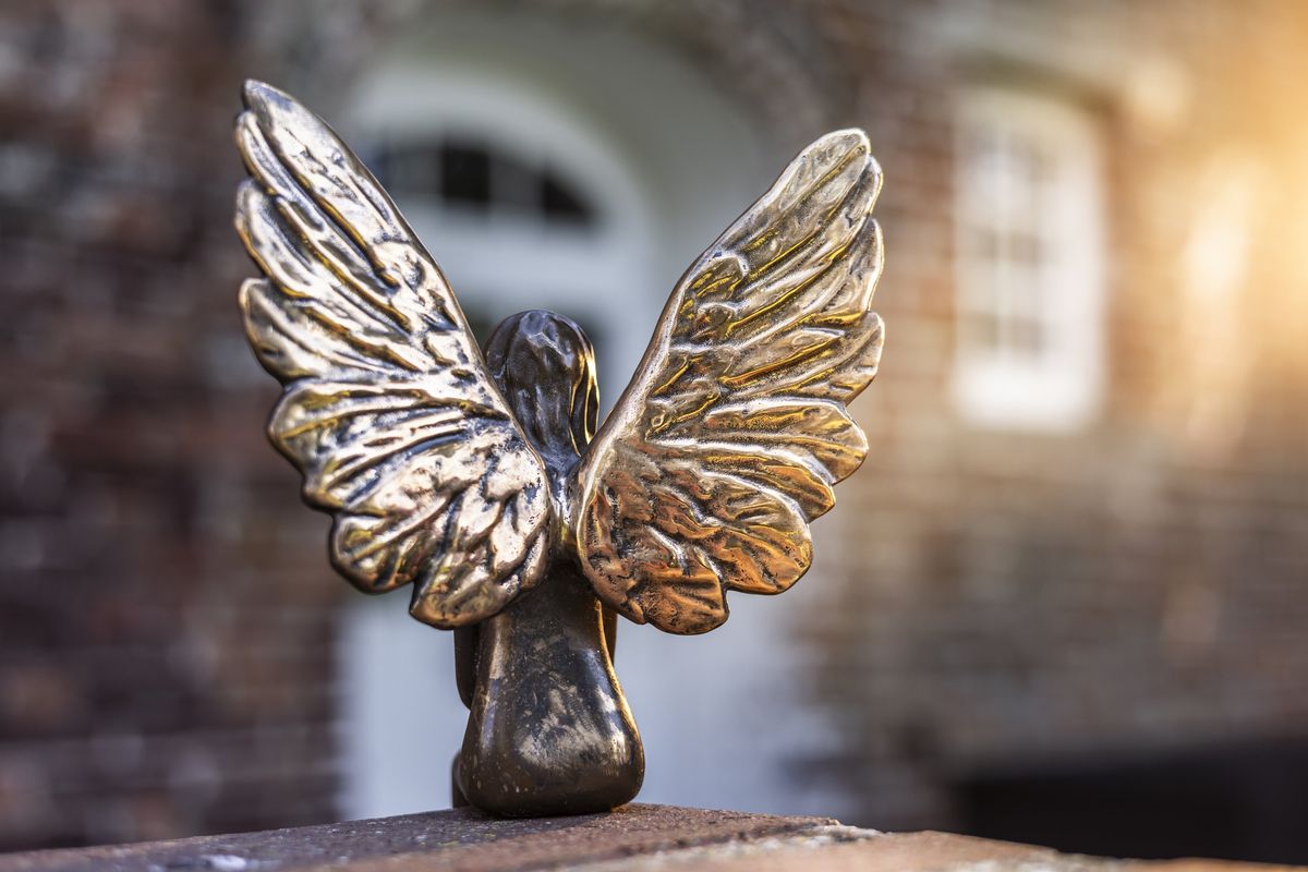 Hausschutzengel Mauriel 30 cm - Limitierte Sonderedition Bronze