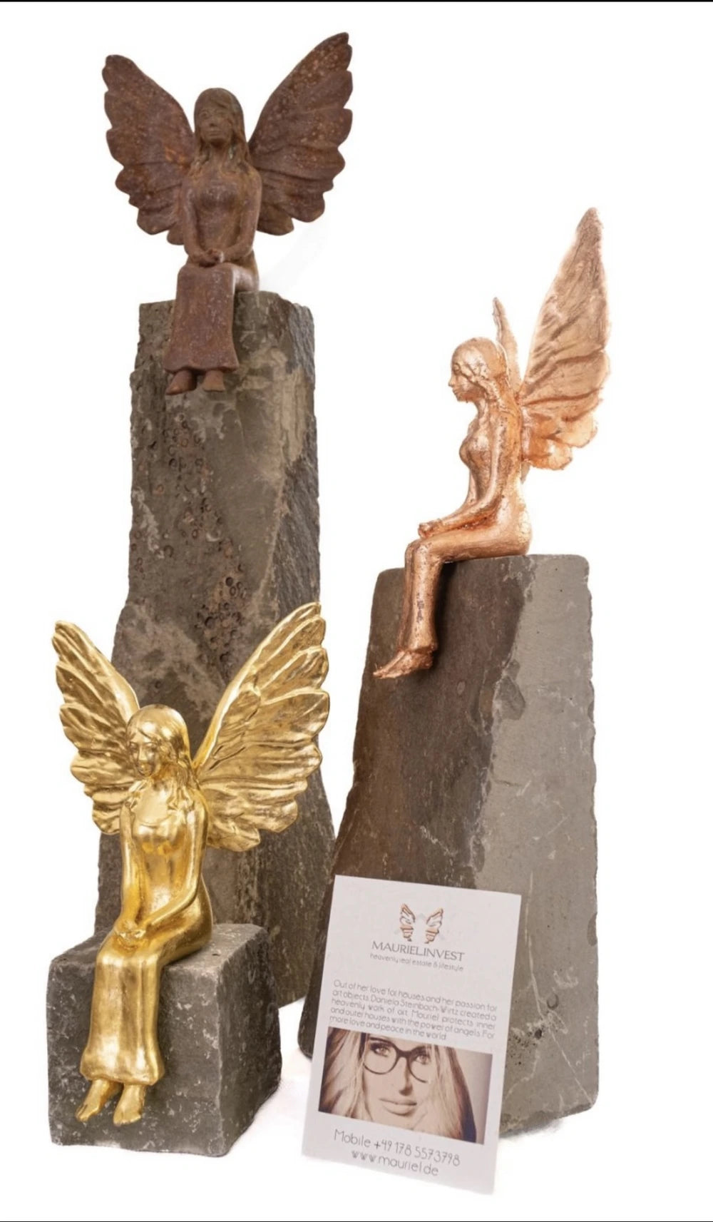 Hausschutzengel Mauriel 30 cm Kunstharz