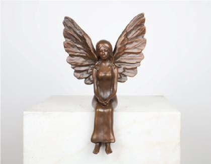 Limitierte Sonderedition Bronze: Hausschutzengel Mauriel (30cm)