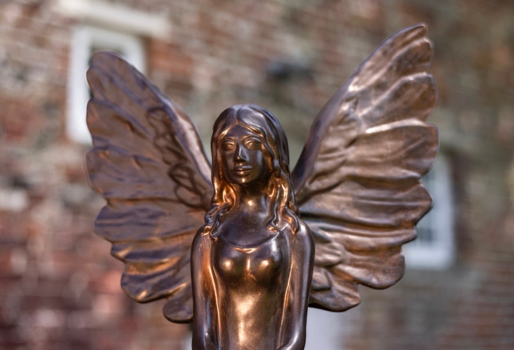 Hausschutzengel Mauriel 30 cm - Limitierte Sonderedition Bronze