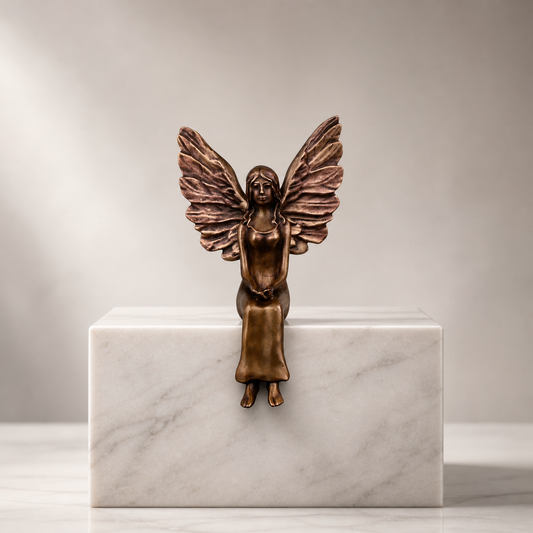 Hausschutzengel Mauriel 30 cm - Limitierte Sonderedition Bronze